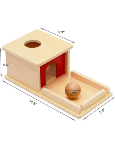 Caja de Permanencia de Objetos Elite Montessori con Bandeja