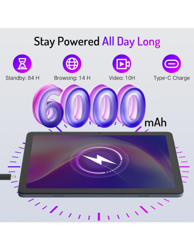 Tablet LECTRUS T30W 10.1" Android 15 12GB RAM 128GB WiFi