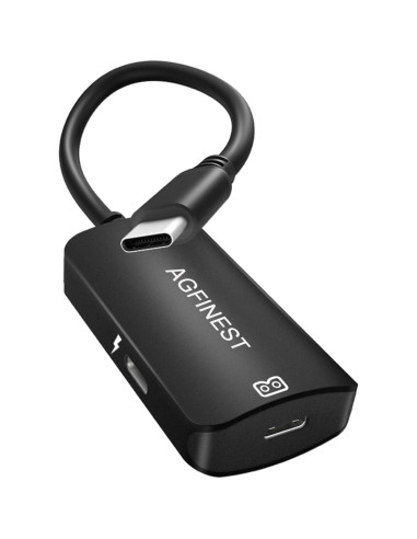 Adaptador USB-C a Gafas AR AGFINEST 4K 100W Carga 2 en 1