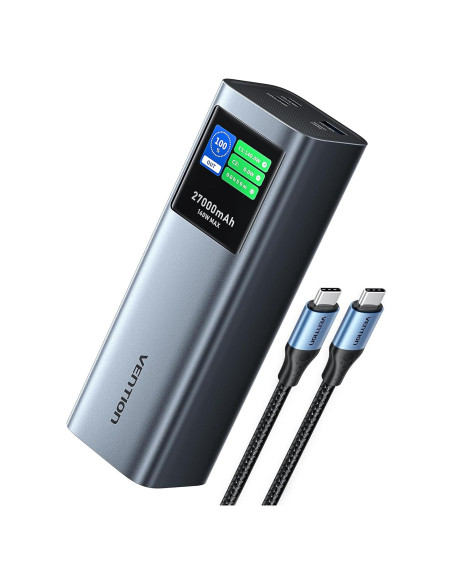 Batería Portátil VENTION 27000mAh Carga Rápida 140W USB-C Batería Portátil VENTION 27000mAh Carga Rápida 140W USB-C