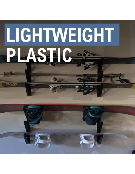 Soporte de Almacenamiento para Esquís y Snowboards StoreYourBoard, 50.8 cm, Negro Soporte de Almacenamiento para Esquís y Snowboards StoreYourBoard, 50.8 cm, Negro