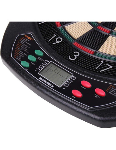 Tablero de Dardos Electrónico WIN.MAX WMG08580 con 12 Dardos