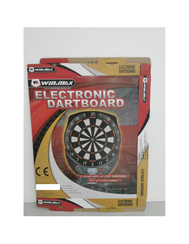 Tablero de Dardos Electrónico WIN.MAX WMG08580 con 12 Dardos