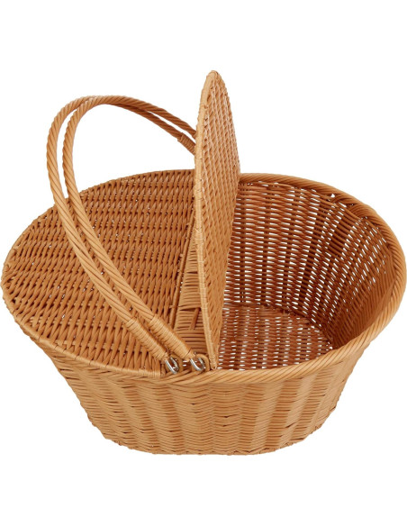 Cesta de Picnic Kovot de Polipropileno Trenzado 40.6x34.3x19.1cm Cesta de Picnic Kovot de Polipropileno Trenzado 40.6x34.3x19.1cm