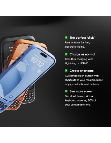 Funda Teclado Clicks para iPhone 16 Pro - Color Especias