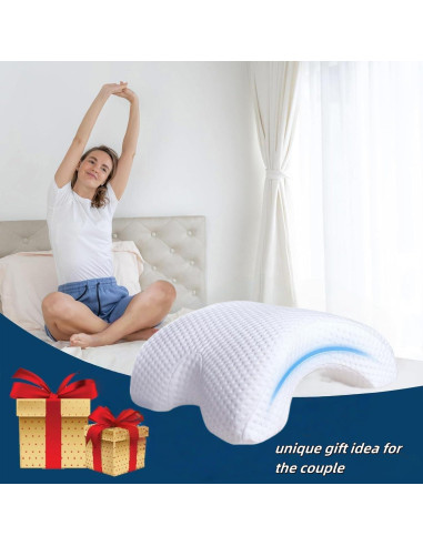 Almohada de Abrazo FITHUGOO para Parejas con Agujero