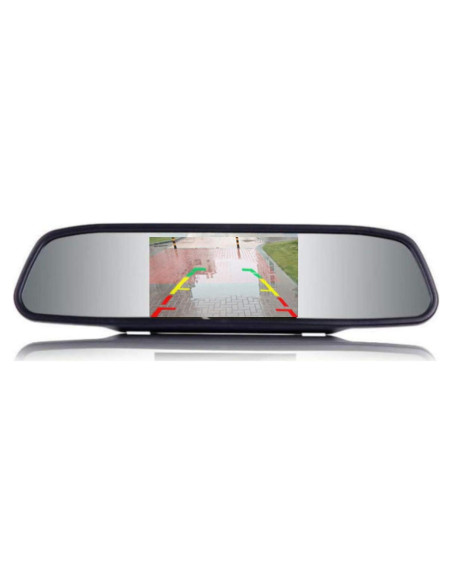 Espejo Retrovisor con Monitor 4.3" EKYLIN para Auto 12V-24V Espejo Retrovisor con Monitor 4.3" EKYLIN para Auto 12V-24V