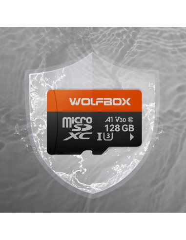 Tarjeta microSD WOLFBOX 128GB U3 A1 V30 Alta Velocidad 100MB/s