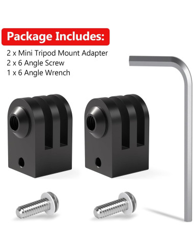 Adaptador de Montaje de Trípode HSU para GoPro Hero 13-6, Aluminio Mini