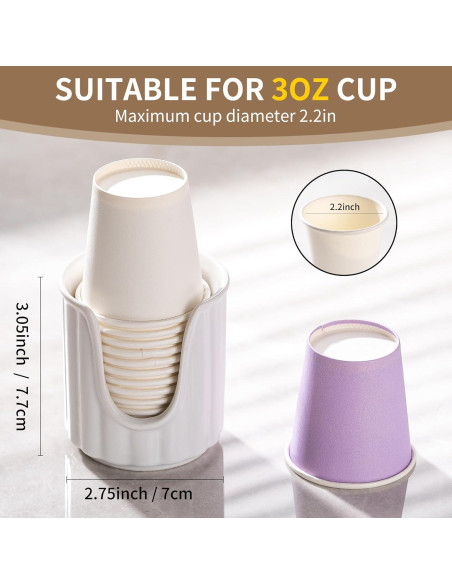 Dispensador de Tazas de Baño Cerámica TANEW 1100-1 Blanco Mate Dispensador de Tazas de Baño Cerámica TANEW 1100-1 Blanco Mate