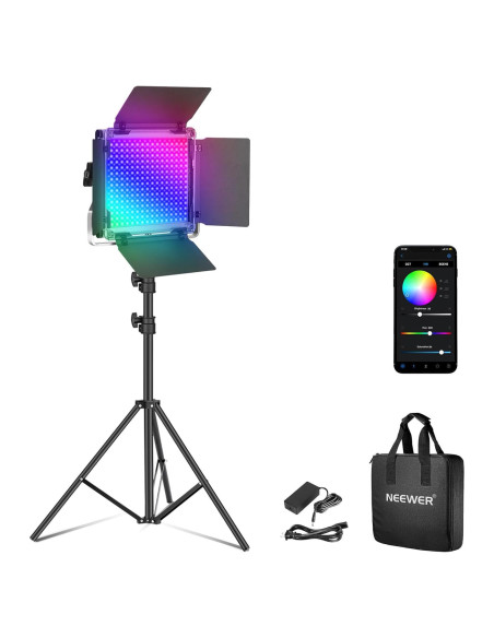 Luz de Video LED RGB NEEWER RGB660 PRO II 50W Dimmable Luz de Video LED RGB NEEWER RGB660 PRO II 50W Dimmable