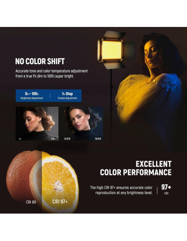 Luz de Video LED RGB NEEWER RGB660 PRO II 50W Dimmable