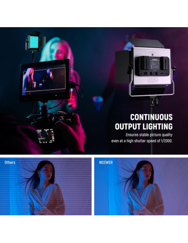 Luz de Video LED RGB NEEWER RGB660 PRO II 50W Dimmable