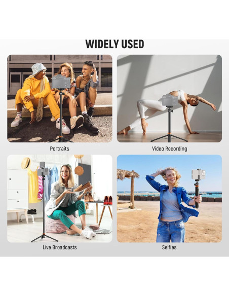 Trípode de Selfie NEEWER TS04 para iPhone y DSLR 149.5cm Trípode de Selfie NEEWER TS04 para iPhone y DSLR 149.5cm