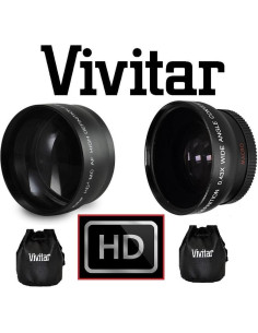 Juego de Lentes Pro HD 58mm Telefoto y Gran Angular para Sony 2