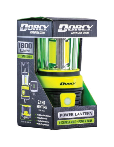 Linterna Recargable Dorcy 41-3125 1800 Lúmenes USB Resistente