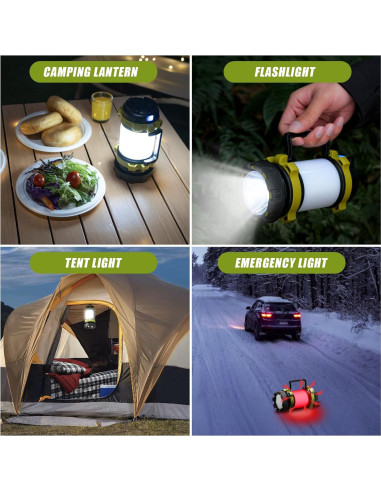Linterna de Camping Recargable USB Alpswolf 4000mAh