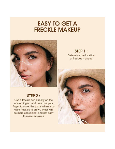 Bolígrafo de Pecas Impermeable Aaiffey 2 Colores Secado Rápido Bolígrafo de Pecas Impermeable Aaiffey 2 Colores Secado Rápido