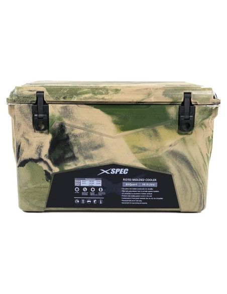 Enfriador de Camping Xspec 60 Qt Camuflaje Alta Durabilidad Enfriador de Camping Xspec 60 Qt Camuflaje Alta Durabilidad