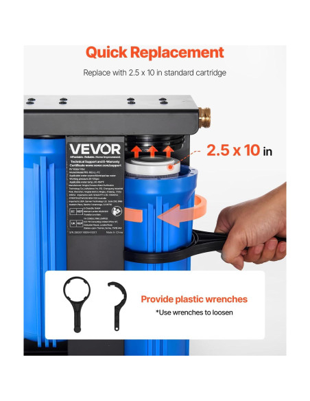 Filtro de Agua para RV VEVOR 2 Cartuchos 6.35 x 25.4 cm Filtro de Agua para RV VEVOR 2 Cartuchos 6.35 x 25.4 cm