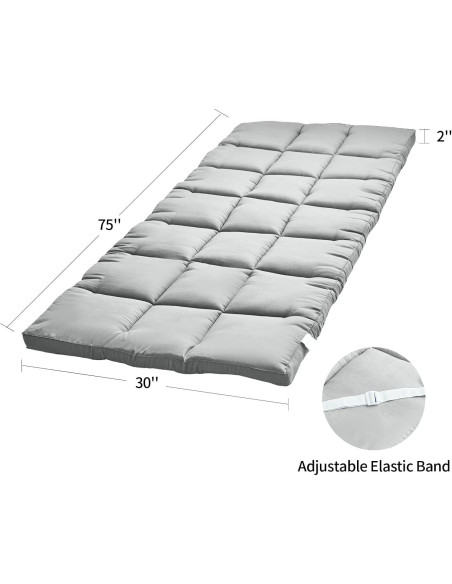 Colchoneta Acolchada para Camping ASANEST 190.5x76.2cm Gris Colchoneta Acolchada para Camping ASANEST 190.5x76.2cm Gris