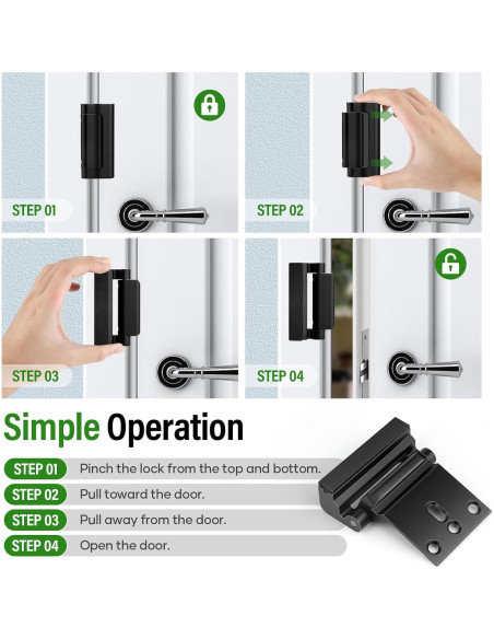 Cerradura de refuerzo Geyrut para puerta interior - Seguridad alta Cerradura de refuerzo Geyrut para puerta interior - Seguridad alta
