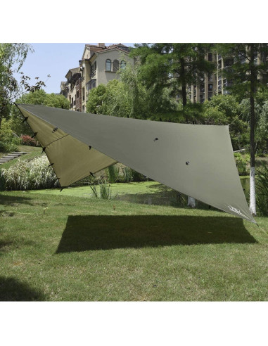 Toldo de Lluvia Gold Armour 6.1m x 4.4m Impermeable Camping