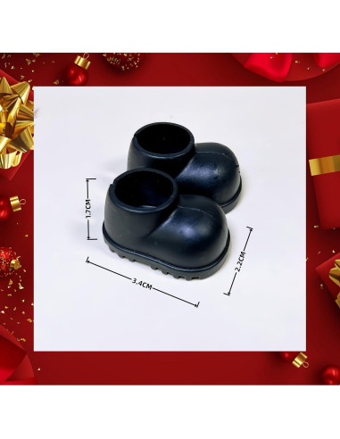 Conjunto de Ropa de Muñeca Tejida Navidad 4 Piezas 15-17cm