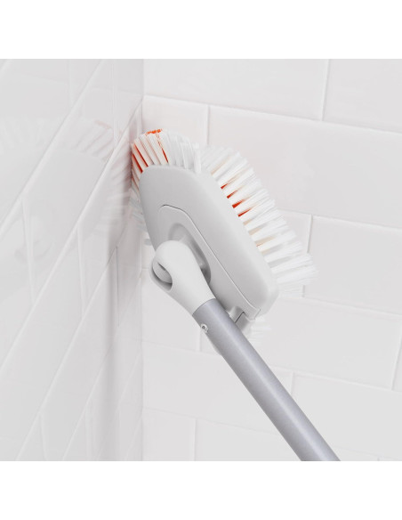 Cepillo Extensible OXO para Baño y Azulejos 66-106 cm Naranja Cepillo Extensible OXO para Baño y Azulejos 66-106 cm Naranja