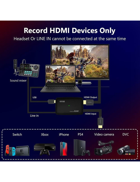 Tarjeta de Captura de Juego Y&H 4K HDMI 30P USB3.0 Tarjeta de Captura de Juego Y&H 4K HDMI 30P USB3.0