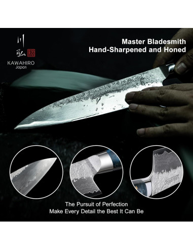 Cuchillo de Chef Japonés KAWAHIRO KH-8601G 21 cm SG2