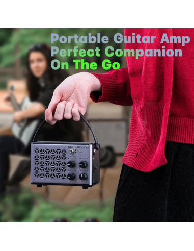 Amplificador de guitarra portátil Caline S4 10W Bluetooth