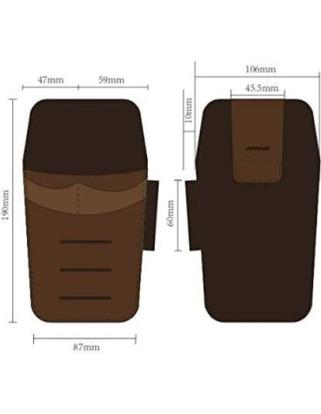 Funda multi-herramienta de cuero VIPERADE PJ8 PJ14 negra Funda multi-herramienta de cuero VIPERADE PJ8 PJ14 negra
