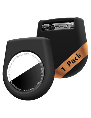 Funda de Seguridad para AirTag Vsagier Negra - Diseño Oculto