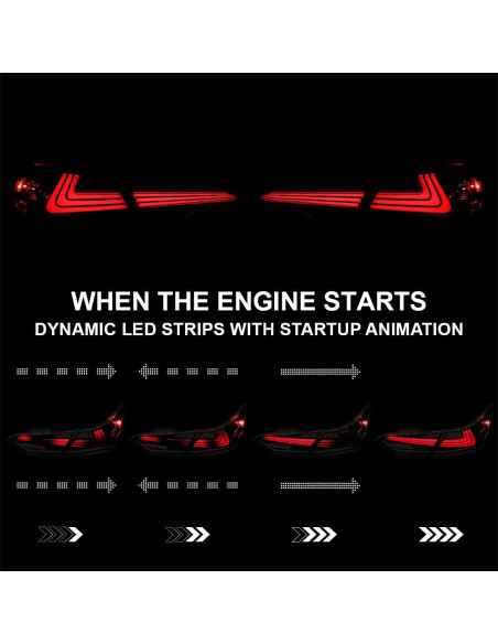 Faros Traseros LED Spec-D Tuning para Toyota Camry 2018-2022 Faros Traseros LED Spec-D Tuning para Toyota Camry 2018-2022
