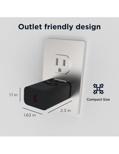 Cargador de pared TurboPower 68W Motorola + Cable USB-C 1m