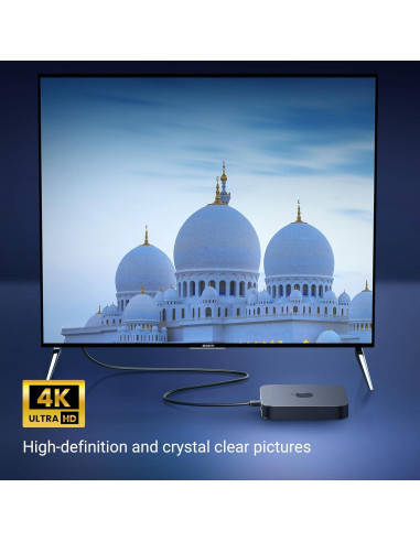 Cable HDMI UGREEN 1.01m 4K 90 Grados Alta Velocidad