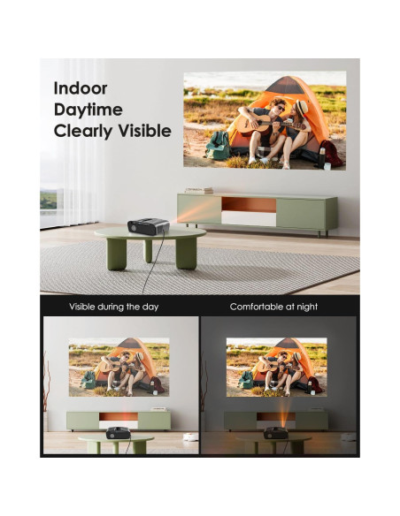 Proyector 4K CIVE Diurno 1800 Lúmenes Smart con WiFi 6 Proyector 4K CIVE Diurno 1800 Lúmenes Smart con WiFi 6