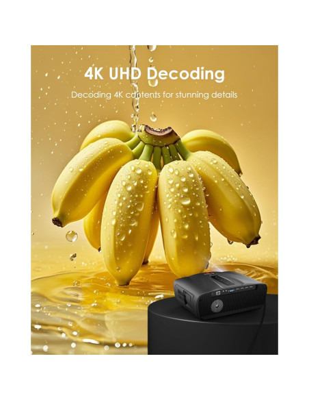 Proyector 4K CIVE Diurno 1800 Lúmenes Smart con WiFi 6 Proyector 4K CIVE Diurno 1800 Lúmenes Smart con WiFi 6