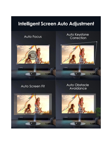Proyector 4K CIVE Diurno 1800 Lúmenes Smart con WiFi 6