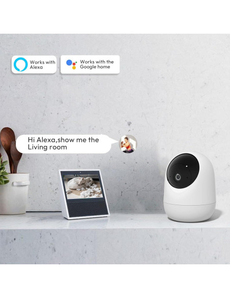 Cámara de Seguridad Interior Rraycom 2K WiFi 360 con Audio Cámara de Seguridad Interior Rraycom 2K WiFi 360 con Audio