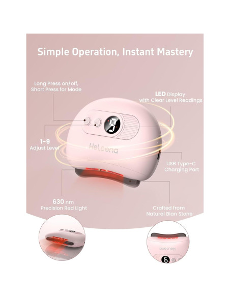 Masajeador Facial Gua Sha Eléctrico Helcona con Calor y Vibración Masajeador Facial Gua Sha Eléctrico Helcona con Calor y Vibración