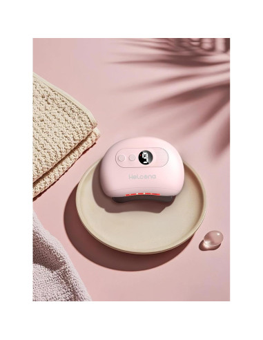Masajeador Facial Gua Sha Eléctrico Helcona con Calor y Vibración