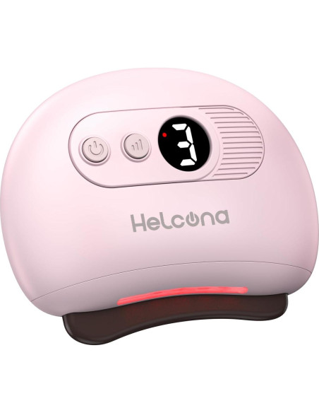 Masajeador Facial Gua Sha Eléctrico Helcona con Calor y Vibración Masajeador Facial Gua Sha Eléctrico Helcona con Calor y Vibración