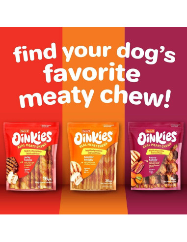 Golosinas para Perros Hartz Oinkies Hearty Kabob 18 Unidades