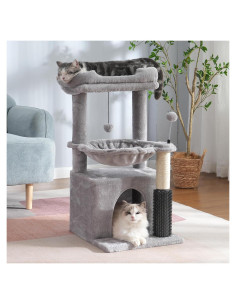 Árbol para Gatos Pawfessor 81 cm con Hamaca y Rascador