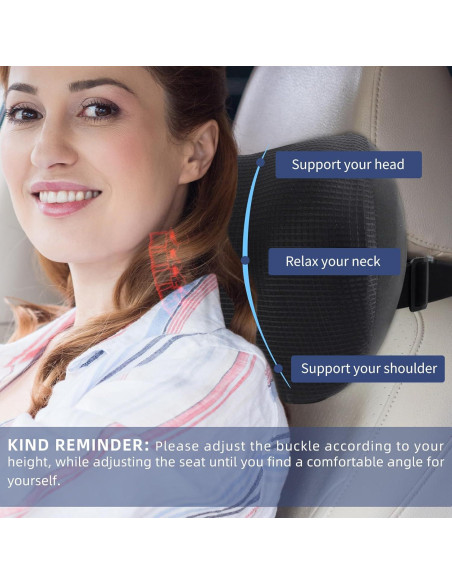 Almohadas para Reposacabezas de Coche SPRFUFLY - 2 Unidades Almohadas para Reposacabezas de Coche SPRFUFLY - 2 Unidades