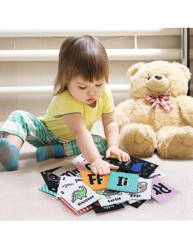 Tarjetas de Memoria Suaves Peanutshell - Libro ABC para Bebés