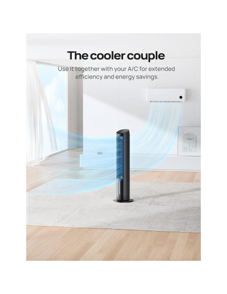 Ventilador Torre Dreo IceWind 5.99 kg 13000 CFPH Control Remoto Ventilador Torre Dreo IceWind 5.99 kg 13000 CFPH Control Remoto