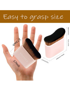 Brocha Autobronceadora Kabuki VNIHTT - Aplicación Suave y Uniforme 2